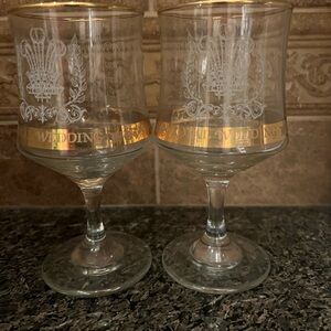 Royal Wedding Wine Glasses
